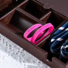 Load image into Gallery viewer, Boobie Buddies Pink Ribbon Silicone Bracelets - The Awareness Company