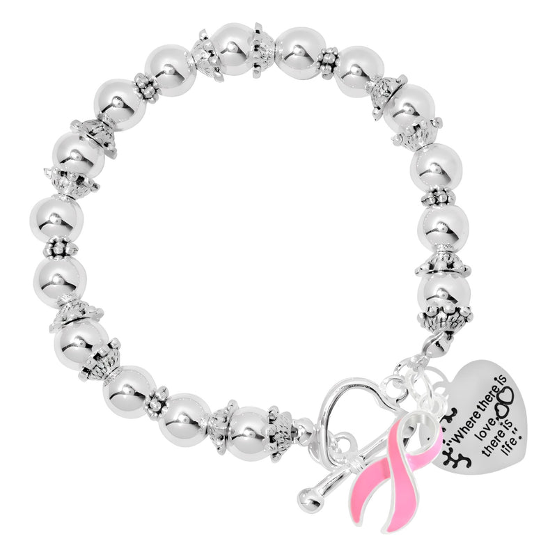 Breast Cancer Love You To The Moon And Back Pink Ribbon Bracelets - The Awareness Company