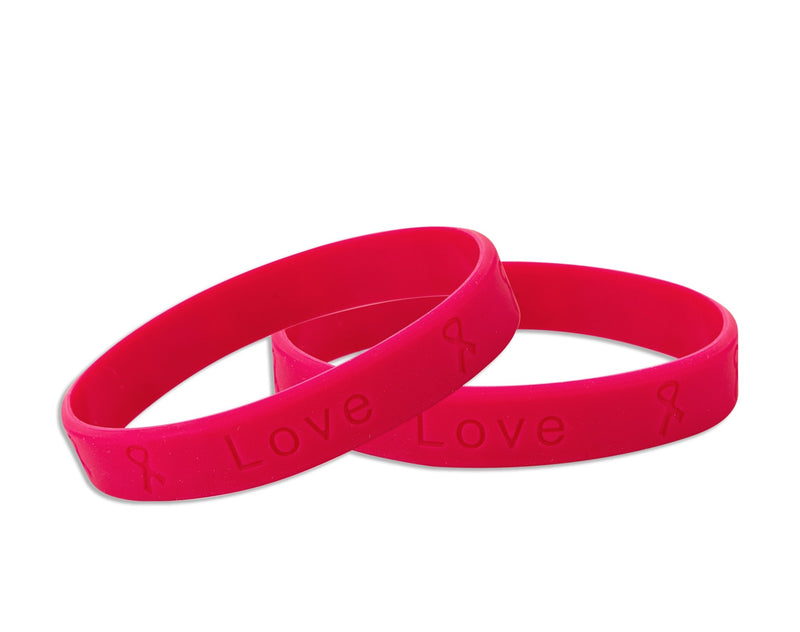 Burgundy Silicone Bracelets - The Awareness Company