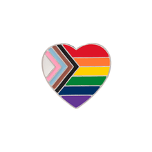 Load image into Gallery viewer, Daniel Quasar Flag Heart Pins - The Awareness Company