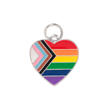 Load image into Gallery viewer, Daniel Quasar Heart Flag Charms - The Awareness Company