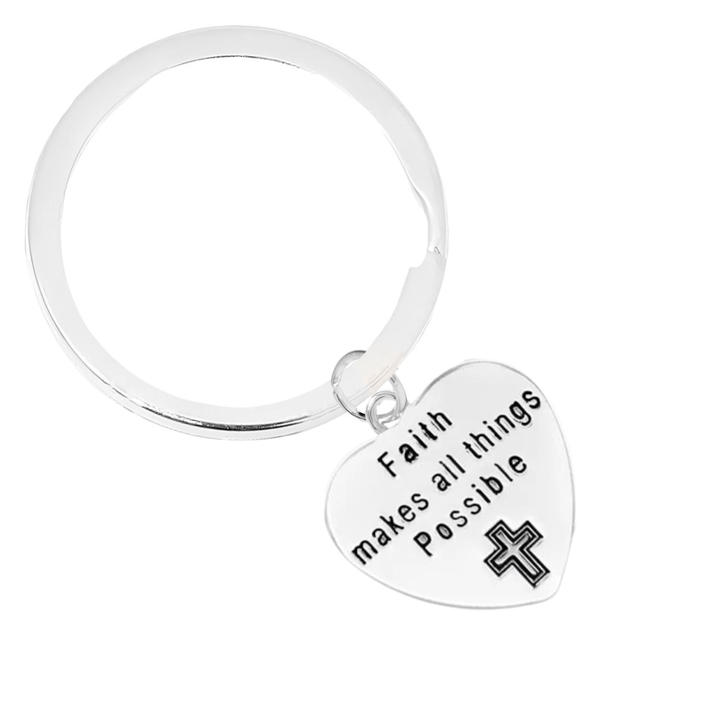 Faith Makes All Things Possible Key Chains - The Awareness Company