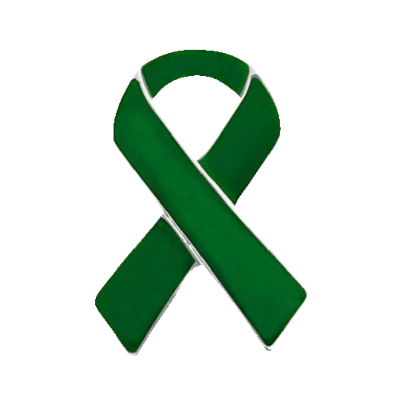 Green Ribbon Awareness Pins - The Awareness Company