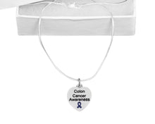 Load image into Gallery viewer, Heart Shaped Colon Cancer Awareness Necklaces - The Awareness Company