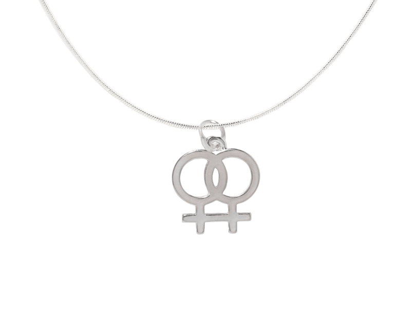 Lesbian Same Sex Female Symbol Necklaces - The Awareness Company