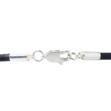 Load image into Gallery viewer, Purple Ribbon Crohn's Disease Awareness Black Leather Cord Bracelets - The Awareness Company
