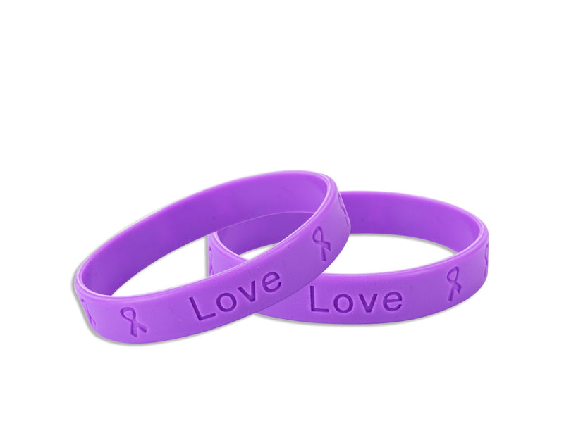 Purple Silicone Bracelets - The Awareness Company