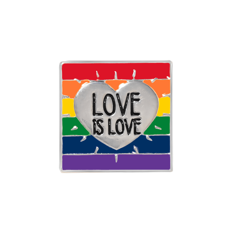 Rainbow Love Is Love LGBTQ Pins - The Awareness Company