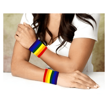 Load image into Gallery viewer, Rainbow Sweat Bands - The Awareness Company