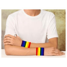 Load image into Gallery viewer, Rainbow Sweat Bands - The Awareness Company