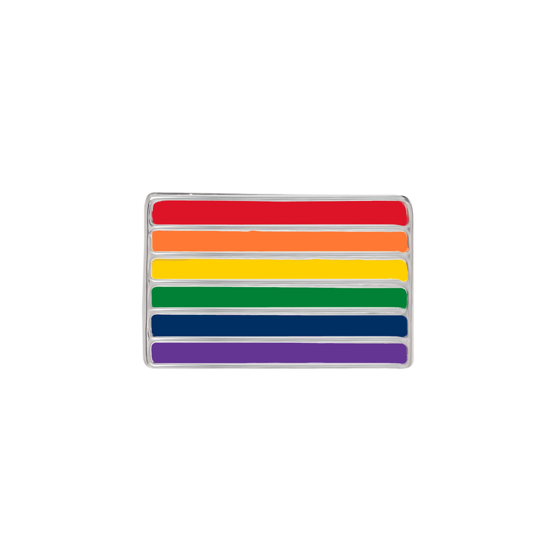 Rectangle Rainbow Flag Pins - The Awareness Company