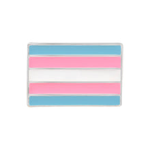 Load image into Gallery viewer, Rectangle Transgender Flag Pins - The Awareness Company