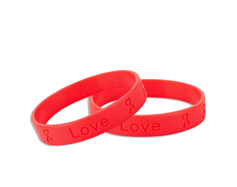 Red Silicone Bracelets - The Awareness Company