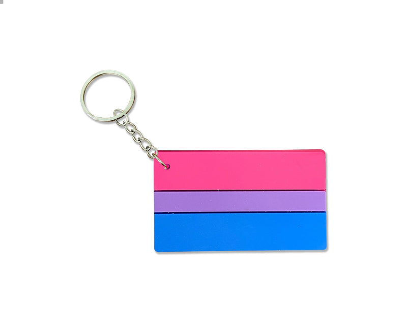 Bisexual Pride Flag Keychains - The Awareness Company