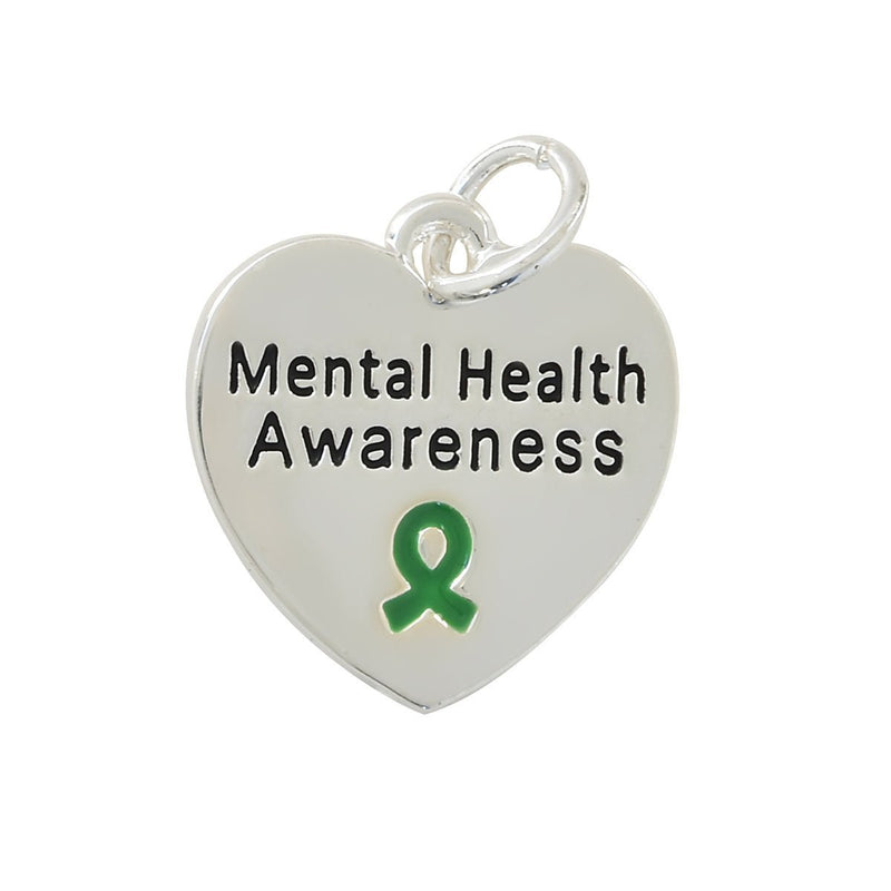 Heart Shaped Mental Health Charms - The Awareness Company
