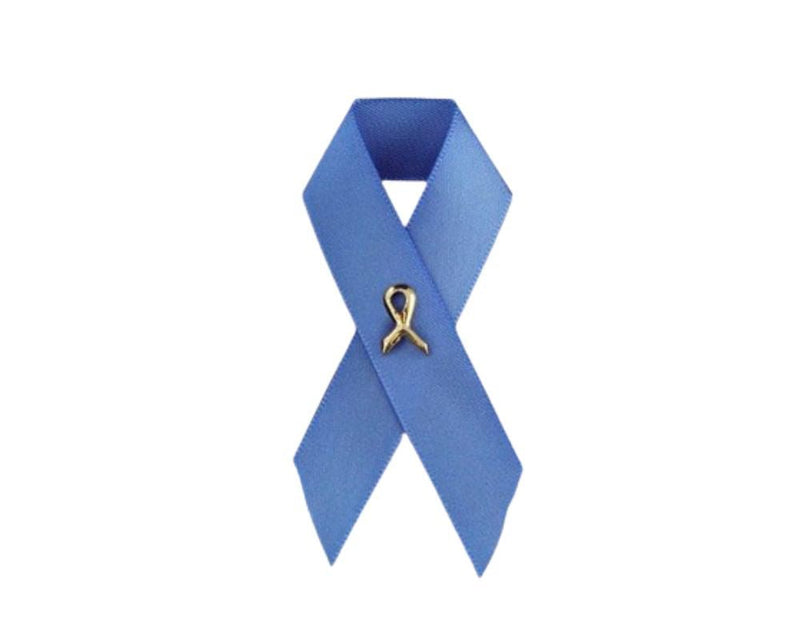 Periwinkle Ribbon Satin Pins - The Awareness Company