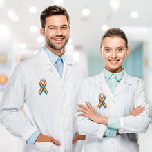 Load image into Gallery viewer, Satin Rainbow Ribbon Pins - The Awareness Company