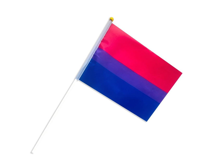 Small Bisexual Flags on a Stick - The Awareness Company
