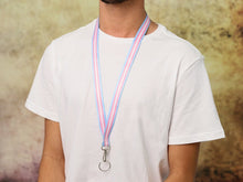 Load image into Gallery viewer, Transgender Flag Lanyards - The Awareness Company