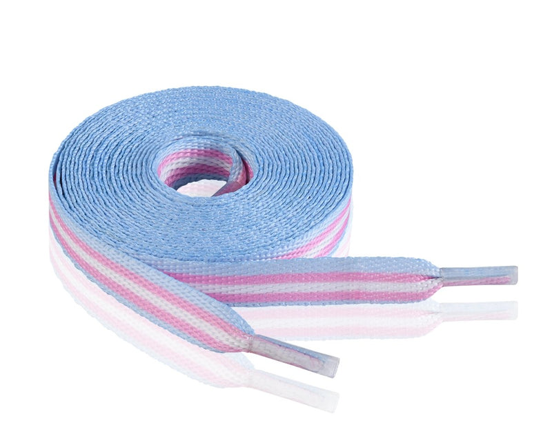 Transgender Flag Shoe Laces (1 Pair) - The Awareness Company