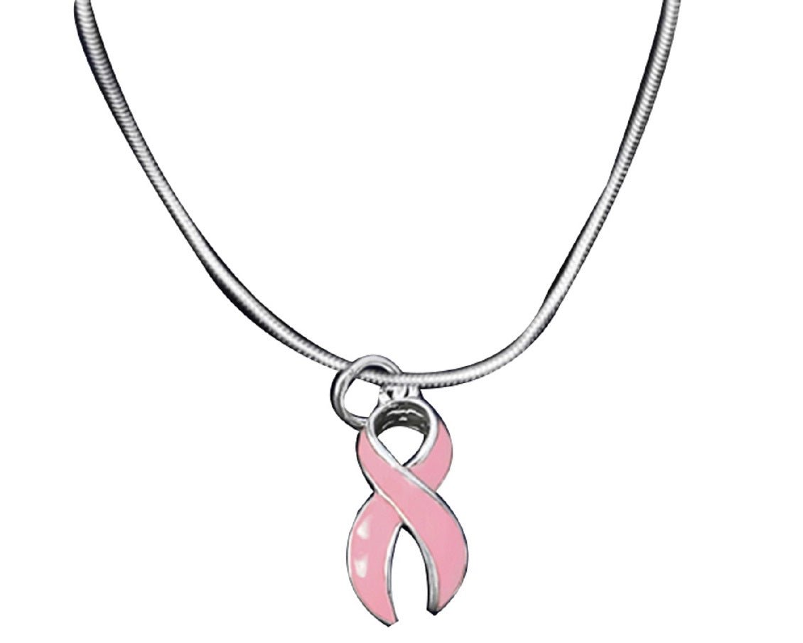 Bulk Pink Ribbon Necklaces for Breast Cancer Awareness – The Awareness ...