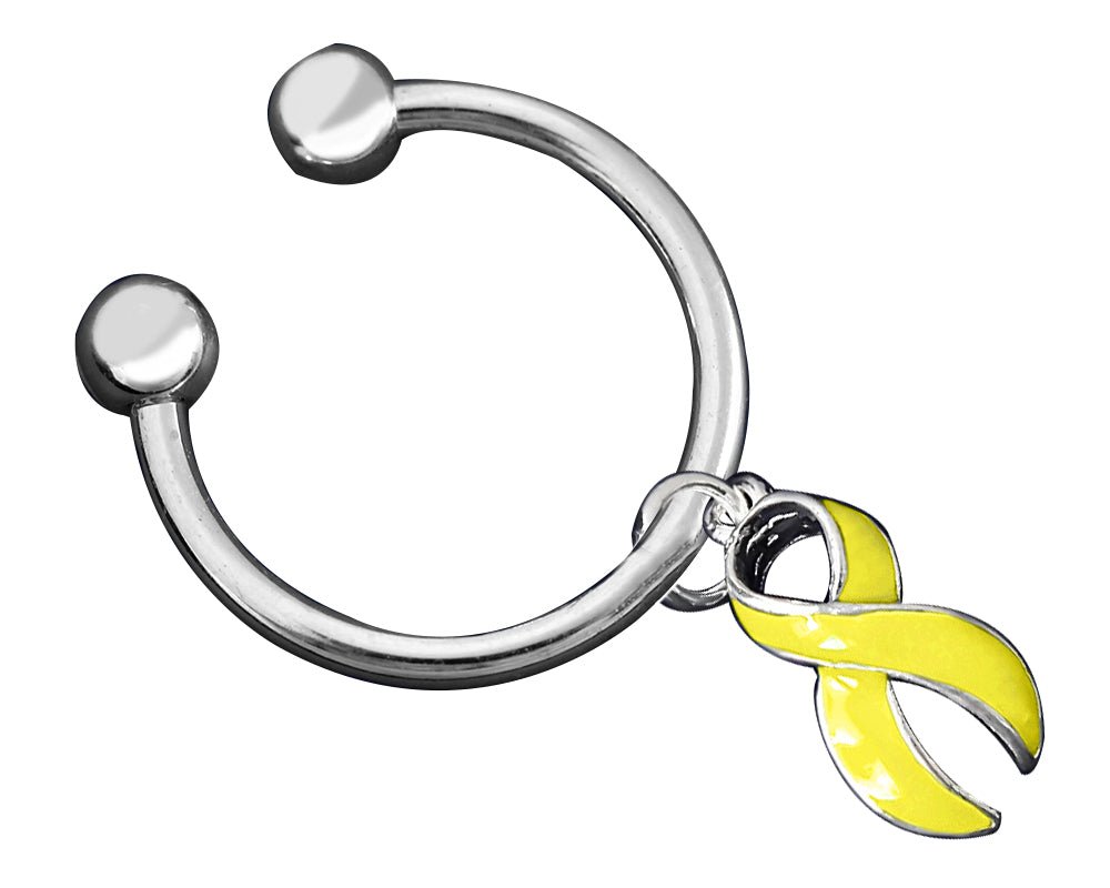 Yellow Ribbon Keychains for Spina Bifida and Sarcoma Awareness – The ...
