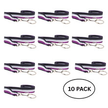 Load image into Gallery viewer, 10 Pack Asexual Flag Lanyards - The Awareness Company