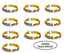 Load image into Gallery viewer, Bulk Pack Autism Awareness Bangle Bracelets - The Awareness Company