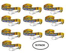 Load image into Gallery viewer, 10 Pack Autism Ribbon Awareness Lanyards - The Awareness Company