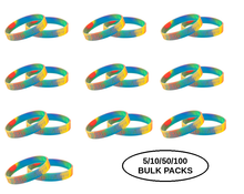 Load image into Gallery viewer, Bulk Pack Autism Silicone Bracelets - The Awareness Company