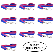 Load image into Gallery viewer, Bulk Pack Bisexual Flag Lanyards - The Awareness Company