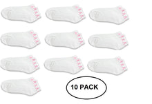 Load image into Gallery viewer, 10 Pack Breast Cancer Pink Ribbon Socks - The Awareness Company