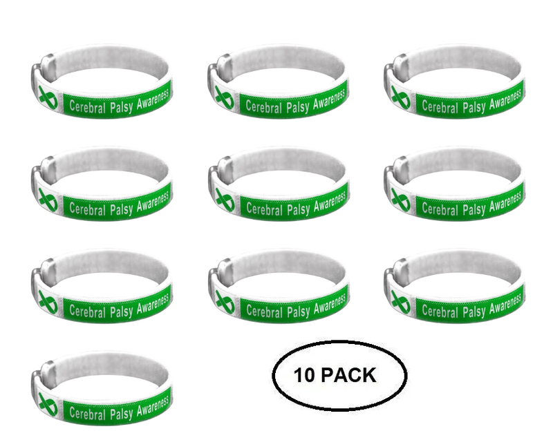 10 Pack Cerebral Palsy Bangle Bracelets - The Awareness Company