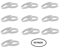Load image into Gallery viewer, 10 Pack Gray Silicone Bracelets - The Awareness Company