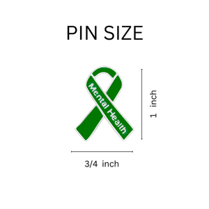 10 Pack Mental Health Awareness Ribbon Pins - The Awareness Company