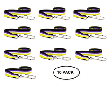 Load image into Gallery viewer, 10 Pack Non - Binary Flag Lanyards - The Awareness Company