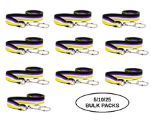 Load image into Gallery viewer, Bulk Pack Non - Binary Flag Lanyards - The Awareness Company