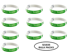 Load image into Gallery viewer, Bulk Pack Organ Donation Bangle Bracelets - The Awareness Company