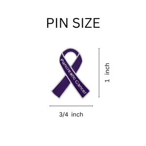 10 Pack Pancreatic Cancer Awareness Ribbon Pins - The Awareness Company