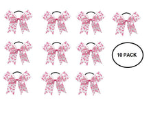Load image into Gallery viewer, 10 Pack Pink Ribbon Hair Bows - The Awareness Company