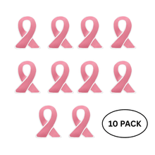 Load image into Gallery viewer, 10 Pack Pink Ribbon Lapel Pins - The Awareness Company