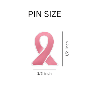 10 Pack Pink Ribbon Lapel Pins - The Awareness Company