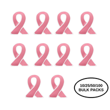 Load image into Gallery viewer, Bulk Pack Pink Ribbon Lapel Pins - The Awareness Company