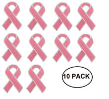 Load image into Gallery viewer, 10 Pack Pink Ribbon Pins - The Awareness Company