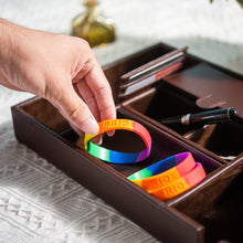 Load image into Gallery viewer, 10 Pack Rainbow PRIDE Silicone Bracelets - The Awareness Company