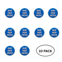 Load image into Gallery viewer, 10 Pack She Her Pronoun Silicone Pins - The Awareness Company
