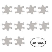 Load image into Gallery viewer, 10 Pack Small Silver Autism Awareness Puzzle Lapel Pins - The Awareness Company