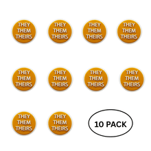 Load image into Gallery viewer, 10 Pack They Them Pronoun Silicone Pins - The Awareness Company