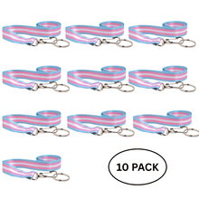 Load image into Gallery viewer, 10 Pack Transgender Flag Lanyards - The Awareness Company