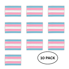 Load image into Gallery viewer, 10 Pack Transgender Flag Pins - The Awareness Company